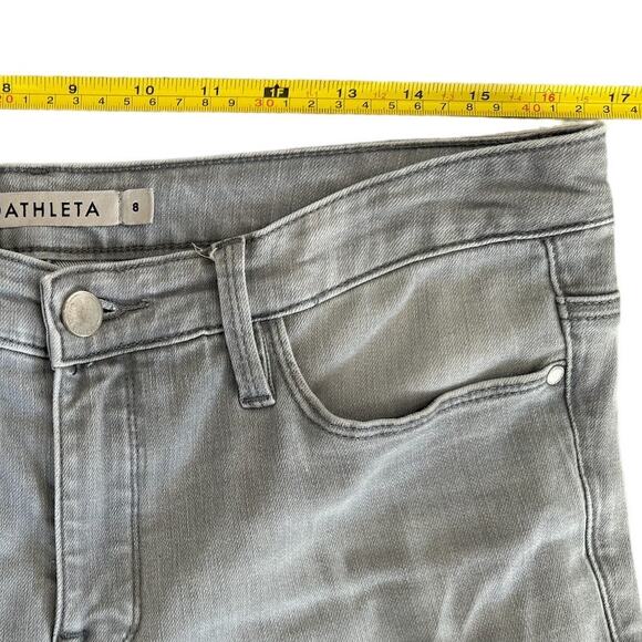 Athleta Sculptek Skinny Light Gray Stretchy Athleisure Jeans, Women's Size 8 - Picture 10 of 11